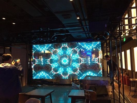 Prezzo buono Schermo trasparente fisso locativo di colore pieno all'aperto P7.82 LED in linea