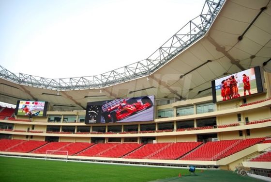 Prezzo buono Perimetro LED display P5 P10 con armadio in alluminio stadio di calcio LED schermo esterno per la pubblicità in linea