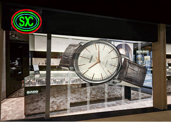 Prezzo buono Pubblicità P3.91 schermo LED trasparente in linea