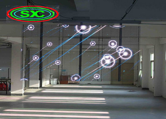 Prezzo buono Schermo trasparente P3.91 di colore pieno 4500nits SMD2020 LED in linea