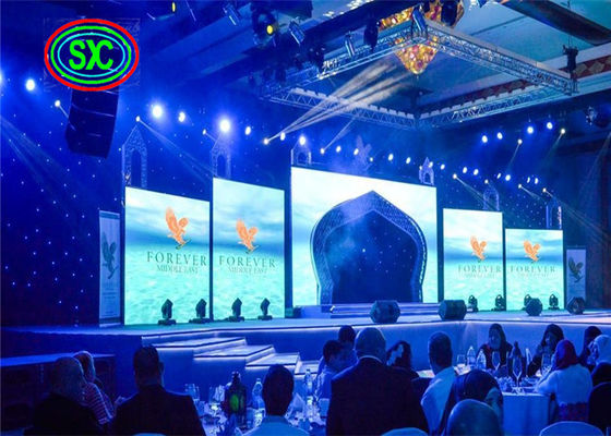 Fondo di fase principale pubblicità del pannello P3.91, schermo principale 1R1G1B della tenda della fase