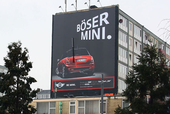 Impedimento all'acqua all'aperto IP65 Full Color P10 LED Display video wall CE Rohs approvato