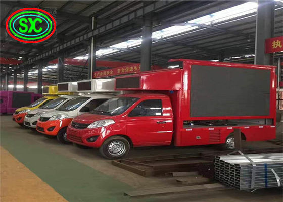 Prezzo buono I fronti del camion due di marca con P6/P8/P10 all'aperto hanno condotto l'esposizione per la pubblicità mobile in linea