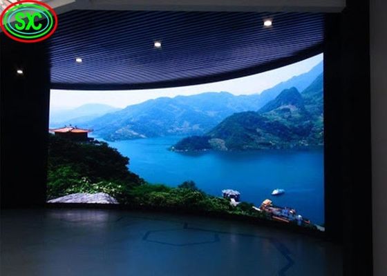 Prezzo buono Esposizione di LED flessibile locativa di colore pieno HD di nuova tecnologia della curva P3.91 LED della video della parete fase dell'interno dello schermo in linea