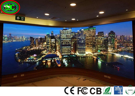 Prezzo buono La fase dell'interno LED della curva P3.91 scherma il collegamento senza cuciture nella video esposizione di LED pronta a spedire in linea