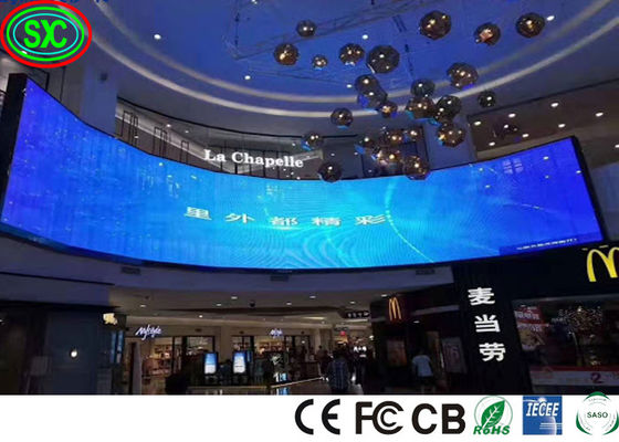 Indoor 1100cd/M2 P3.91 Curved Stage LED Screen 240W/M2 led stage background screen