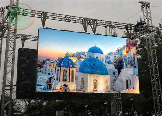 Prezzo buono Densità del pixel del punto dell'esposizione di LED dello schermo P 4,81 della fase all'aperto di colore pieno 43222 in linea
