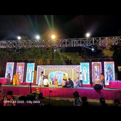 Scenario a colori a LED a stampa in alluminio Scenario sfondo 27777 punti/metro quadrato