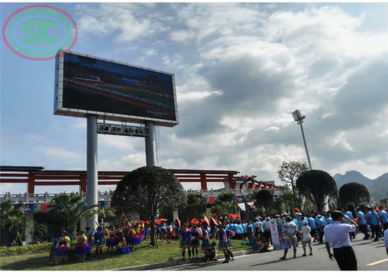 Prezzo buono Generi all'aperto su misura del gioco del tabellone per le affissioni di colore pieno d'acciaio P 10 LED del gabinetto del ferro di video in linea