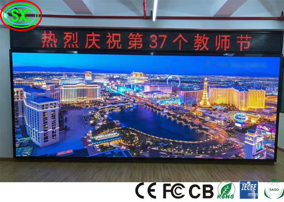 Prezzo buono IECEE Indoor Full Color LED Display 250W/M2 P3 P4 P5 P6 SASO full color led display in linea