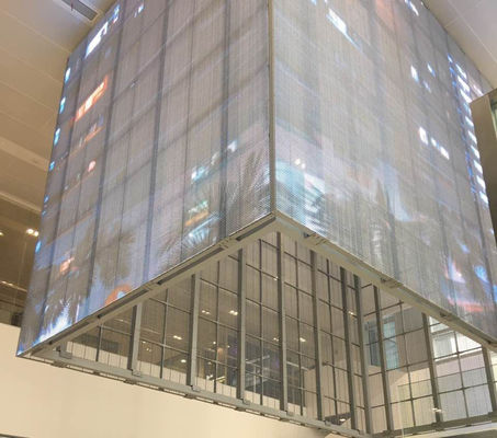 Prezzo buono HD Full Color Video Advertising Led Screen G3.91-7.82 Vetro interno vetro trasparente LED Display in linea