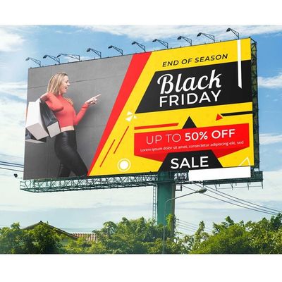 Prezzo buono P2 Indoor Full Color LED Billboard Die-Cast Aluminum Billboard Plain Steel Cabinet 128 X 64 Matrice in linea