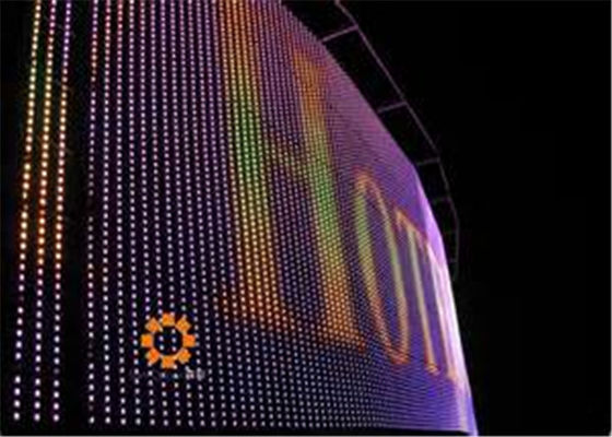 Prezzo buono Esposizione di LED all'aperto della tenda del pixel 37.5mm di colore pieno per lo stadio di sport in linea