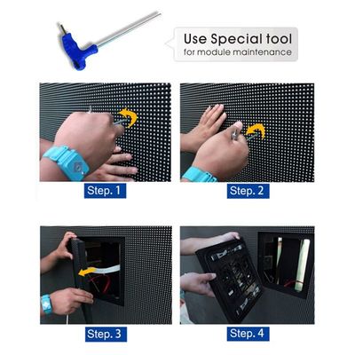 Prezzo buono servizio anteriore RGB 3 in 1 schermo di visualizzazione all'aperto digitale del LED di pubblicità P3.91 in linea