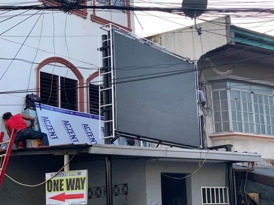 p10 lo schermo principale all'aperto SMD 3535 960x960mm 2S rgb ha condotto il pantalla fisso impermeabile dell'installazione dell'esposizione IP65 principale