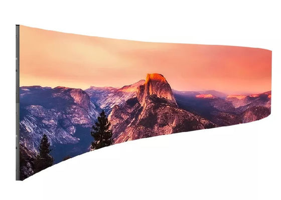 Prezzo buono 1000*500mm principale ha curvato il fondo di fase dell'interno dello schermo principale di colore pieno P3.91 dello schermo in linea