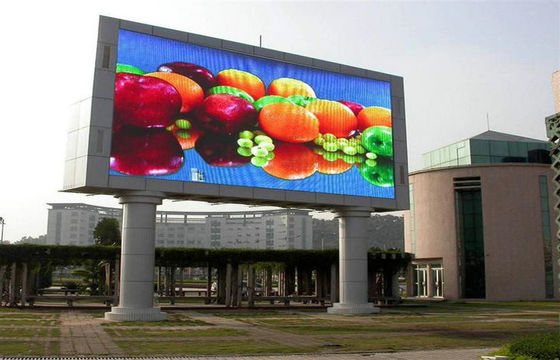 Prezzo buono Durata di funzionamento impermeabile all'aperto dell'esposizione di LED di colore pieno dei campi SMD P10 IP65,100000hours in linea