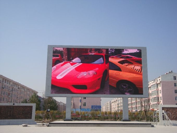 il video colore pieno all'aperto P10 di pubblicità della parete ha condotto lo schermo di visualizzazione ha condotto schermo 3 della parete del pannello del segno del video bordo il video